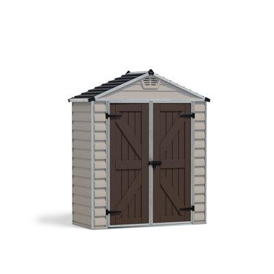 Canopia SkyLight 6 ft. W x 3 ft. D Polycarbonate Storage Shed in Gray | 85.4 H x 72.5 W x 35.5 D in | Wayfair 703387