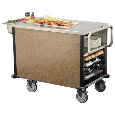 Lakeside 6754SM SuzyQ Sepia Mineral Dining Room Meal Serving System with One Heated Well - 120V