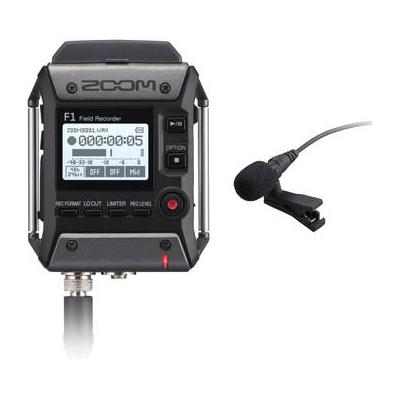 Zoom F1-LP 2-Input / 2-Track Portable Field Recorder with Lavalier Microphone ZF1LP
