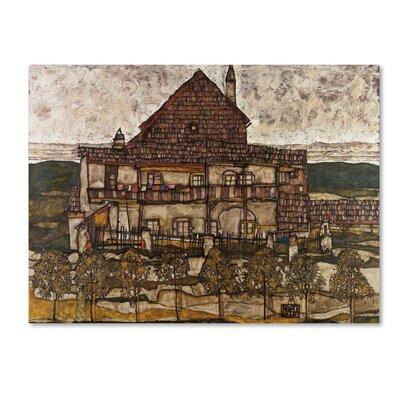 Trademark Fine Art 'House w/ Shingle Roof' Print on Wrapped Canvas Canvas | 14 H x 19 W x 2 D in | Wayfair AA00295-C1419GG