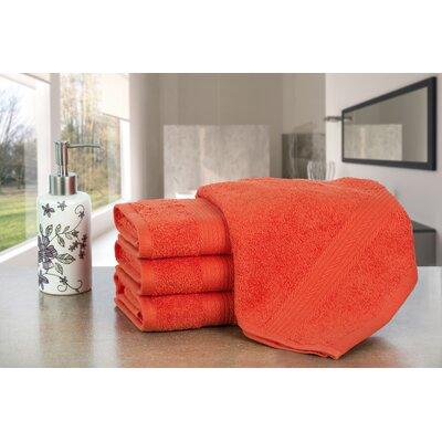 Ample Decor Bath Towels for Bathroom Terry Cloth/100% Cotton in Red/Orange | 30 W in | Wayfair CO-04-3068