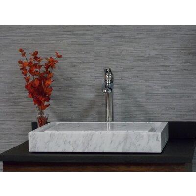 Eden Bath Infinity Pool Carrara Marble Rectangular Vessel Bathroom Sink in Gray | 3 H x 16 D in | Wayfair EB_S006CW-P