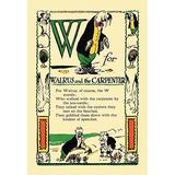 Buyenlarge W for Walrus & the Carpenter by Tony Sarge Vintage Advertisement Paper in Green | 36 H x 24 W x 1.5 D in | Wayfair 0-587-07443-4C2436