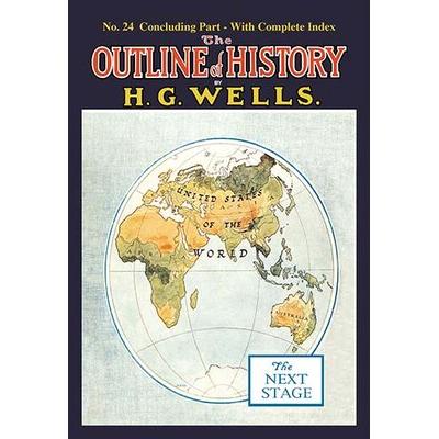 Buyenlarge The Outline of History by HG Wells, No. 24: The Next Stage Vintage Advertisement in Blue/Green/Orange | 36 H x 24 W x 1.5 D in | Wayfair