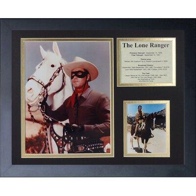 Legends Never Die The Lone Ranger Framed Memorabilia Paper in Black, Size 12.5 H x 15.5 W x 1.0 D in | Wayfair 16174U