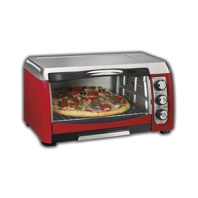 Hamilton Beach Toaster Oven in Red, Size 10.88 H x 18.88 W x 15.0 D in | Wayfair 31335D