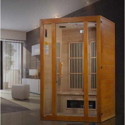 Dynamic Infrared Maxxus Dual Tech 2 Person FAR Sauna in Brown, Size 75.0 H x 48.0 W x 42.0 D in | Wayfair WF-MX-J206-02S