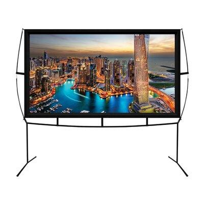 Khomo Gear Outdoor Portable Projector Screen w/ Stand, Nylon in White | 104 W in | Wayfair GER-1162