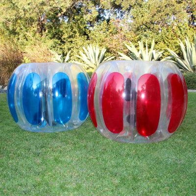 Sportspower Thunder Bubble Bounce House Inflatable Plastic in Blue/Red | 28 H x 23 W x 23 D in | Wayfair INF-2211