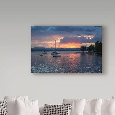 Trademark Fine Art 'Dusk on Lake Champlain' Photographic Print on Wrapped Canvas in White | 30 H x 47 W x 2 D in | Wayfair ALI35891-C3047GG