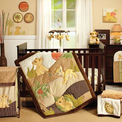 Disney Lion King Simba's Wild Adventure 7 Piece Crib Bedding Set Polyester in Brown, Size 43.0 W in | Wayfair 6804610