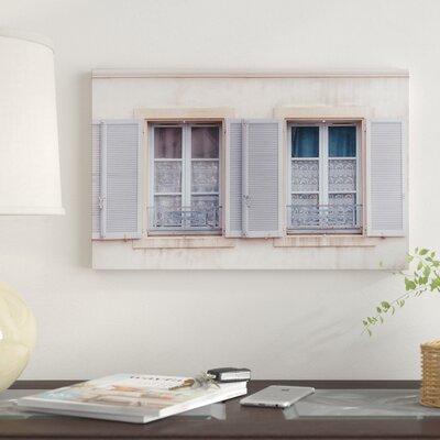 Winston Porter 'French Windows II' Photographic Print on Wrapped Canvas in White | 30 H x 47 W x 2 D in | Wayfair 37EBFE7033664978ACF4690BFCE8CBA6