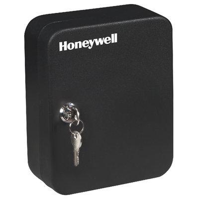 Honeywell Key Cabinet w/ Key Lock in Black | 9.8 H x 8 W x 3.1 D in | Wayfair 6106