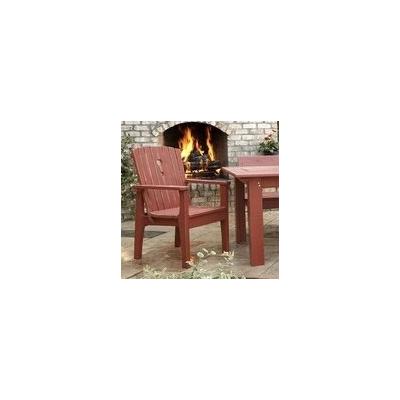 August Grove® Amance Patio Dining Chair w/ Cushion in Red | 37 H x 24 W x 23 D in | Wayfair ATGR3334 27993560