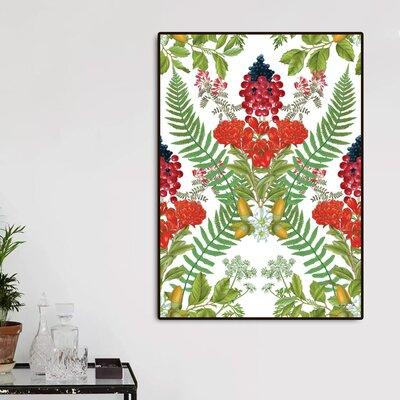 Curioos 'Floral I by Sixto' - Picture Frame Graphic Art Print on Paper in Green/Red | 20 H x 16 W x 2 D in | Wayfair S_PR00235457_FAB