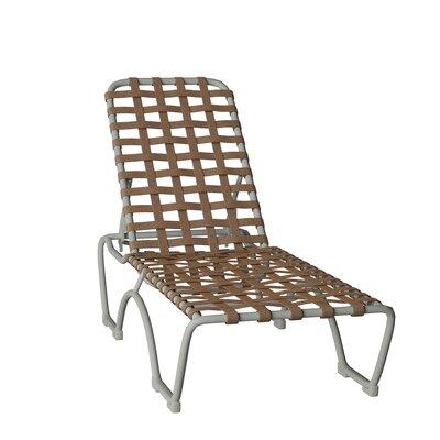 Tropitone Kahana 79  Long Reclining Single Chaise Lounge Metal in White | 39.5 H x 27 W x 79 D in | Outdoor Furniture | Wayfair 260532_SHL_WLD
