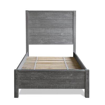 Grain Wood Furniture Montauk Solid Wood Bed Wood in Gray | 51 H x 43 W in | Wayfair MT0120
