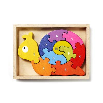 BeginAgain Puzzles - Number Snail 10-Piece Puzzle