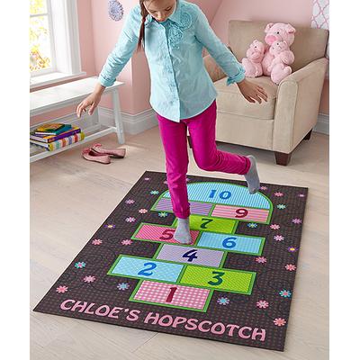 Personal Creations Playmats - Flower & Swirl Personalized Hopscotch Playmat