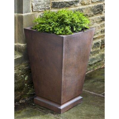Darby Home Co Westmere Fiberglass Clay Composite Pot Planter Fiberglass in Red | 27.5 H x 17.75 W x 17.75 D in | Wayfair DRBH1977 43896563