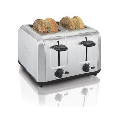 Hamilton Beach 4 Slice Toaster in Gray, Size 7.48 H x 10.94 W x 11.22 D in | Wayfair 24910