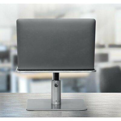 Mount-It Height Adjustable Ergonomic Laptop Stand Fits 11 - 15 in. Laptops or 24 - 32 in. Monitors, Silicone in Gray | 13.1 H x 8.9 W in | Wayfair