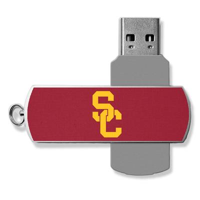USC Trojans 32GB Metal Twist USB Flash Drive