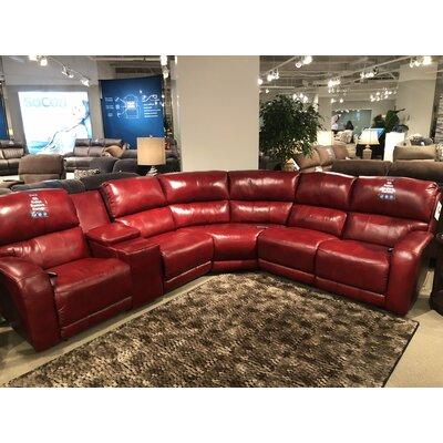 Red Reclining Sectional - Southern Motion Fandango 140