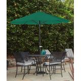 Trademark Global Outdoor Umbrellas Hunter - Green Auto-Crank Aluminum Patio Umbrella