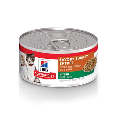 Science Diet Savory Turkey Entree Canned Kitten Food, 5.5 oz., Case of 24, 24 X 5.5 OZ