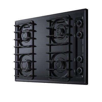 Summit Appliance 30" Gas Cooktop w/ 4 Sealed Burners in Black | 4 H x 20 W x 29.75 D in | Wayfair TTL053S