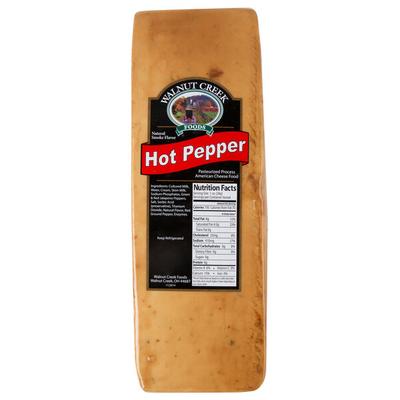 Walnut Creek Foods 2.5 lb. Smoked Hot Pepper Cheese - 4/Case