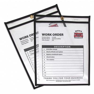 C-LINE PRODUCTS 46912 Shop Ticket Holders,Clear,9 x 12",PK25