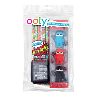 ooly Stationery Sets - 10-Piece Comic Attack Writing Happy Pack