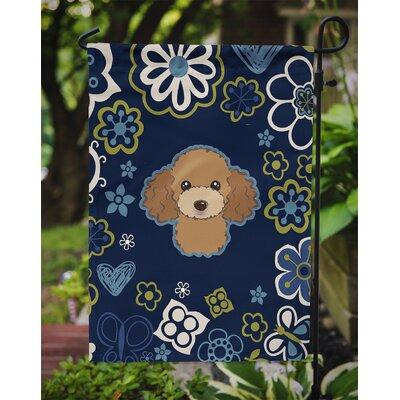 Caroline's Treasures Flowers Jack Russell Terrier 2-Sided Polyester 15 x 11.5 in. Garden Flag in Blue | 15 H x 11.5 W in | Wayfair BB5107GF