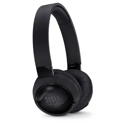JBL Tune 600BTNC Wireless On-Ear Active Noise-Cancelling Headphones, Black