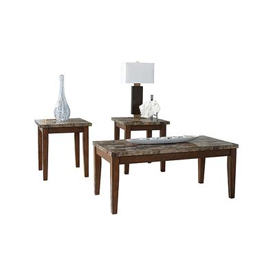 Signature Design by Ashley Furniture Coffee Tables Warm - Theo Three-Piece Table Set