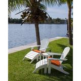 POLYWOOD® South Beach Adirondack 5-Piece Set Plastic in Black | Outdoor Furniture | Wayfair PWS174-1-BL