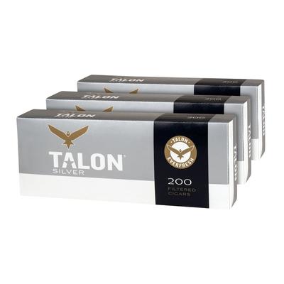 Talon Filtered Silver 100's Hard Pack 3-Fer - PACK (600)
