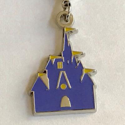Disney Jewelry | Disney Charm Cinderellas Castle Sleeping Beuaty | Color: Purple/Yellow | Size: Os
