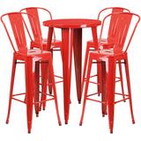 Flash Furniture CH-51080BH-4-30CAFE-RED-GG 24