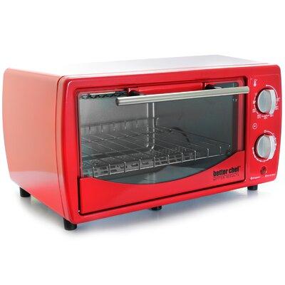 Better Chef Toaster Oven Plastic in Red | 9 H x 14 W x 11 D in | Wayfair 95096707M
