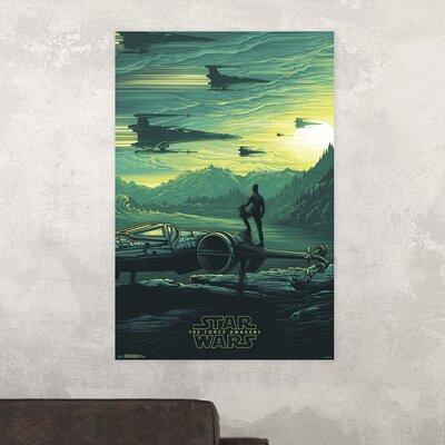 Trends International Star Wars: the Force Awakens - Jakku Sunrise Paper Print in Green | 34 H x 22.375 W x 0.125 D in | Wayfair POD14949