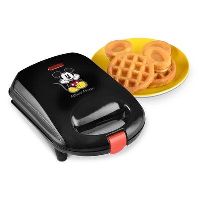 Disney Mickey Mouse Mini Standard Waffle Maker, Rubber | 4 H x 9 W x 6 D in | Wayfair DCM-9