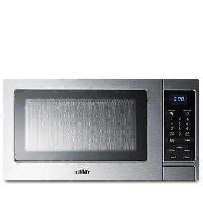 Summit Appliance 19" 0.9 cu.ft. Countertop Microwave in Gray, Size 11.0 H x 18.88 W x 14.25 D in | Wayfair SCM853