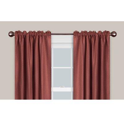 Red Barrel Studio® Doak Smart Easy Install Drapery Window Curtain Single Rod Metal in Brown | 4.25 H x 48 W x 4.75 D in | Wayfair 07316106853-0