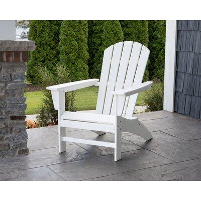 POLYWOOD® Nautical Adirondack Chair in Brown | 36.25 H x 29.25 W x 32.81 D in | Wayfair AD410SA