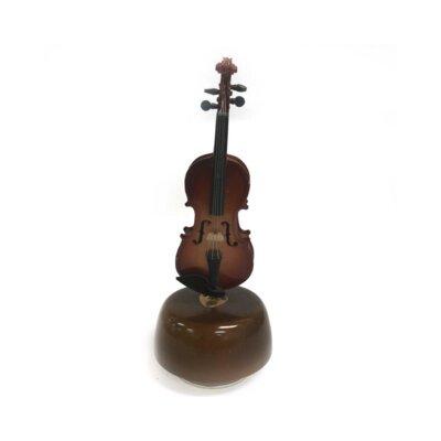 Winston Porter Gable Violin Music Box Wood in Brown, Size 14.0 H x 5.5 W x 3.25 D in | Wayfair 492AF35E86184F7FA954E140849FEEAF