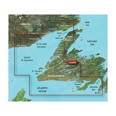 Garmin BlueChart g2 Vision - Newfoundland West JUL 08 (CA008R) SD Card 010-C0694-00