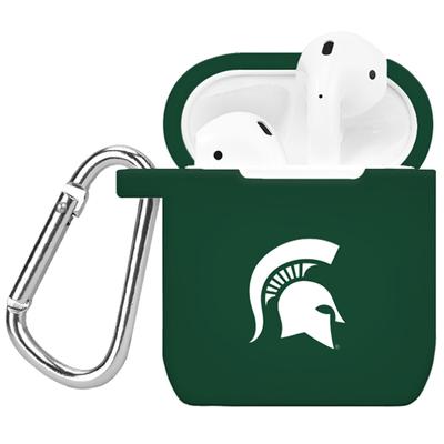 Green Michigan State Spartans Silicone AirPods Case